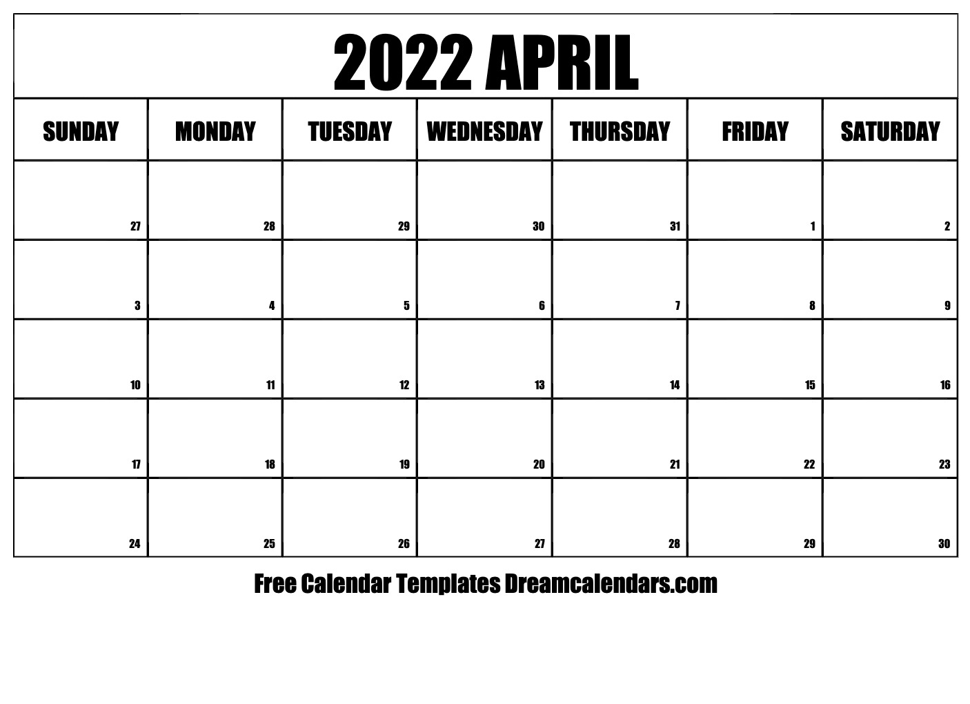 April, 2022