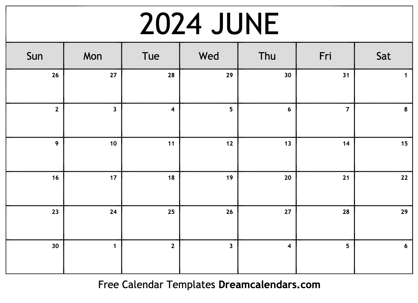 Printable Month Of June Calendar Printable Calendars 2021 June 