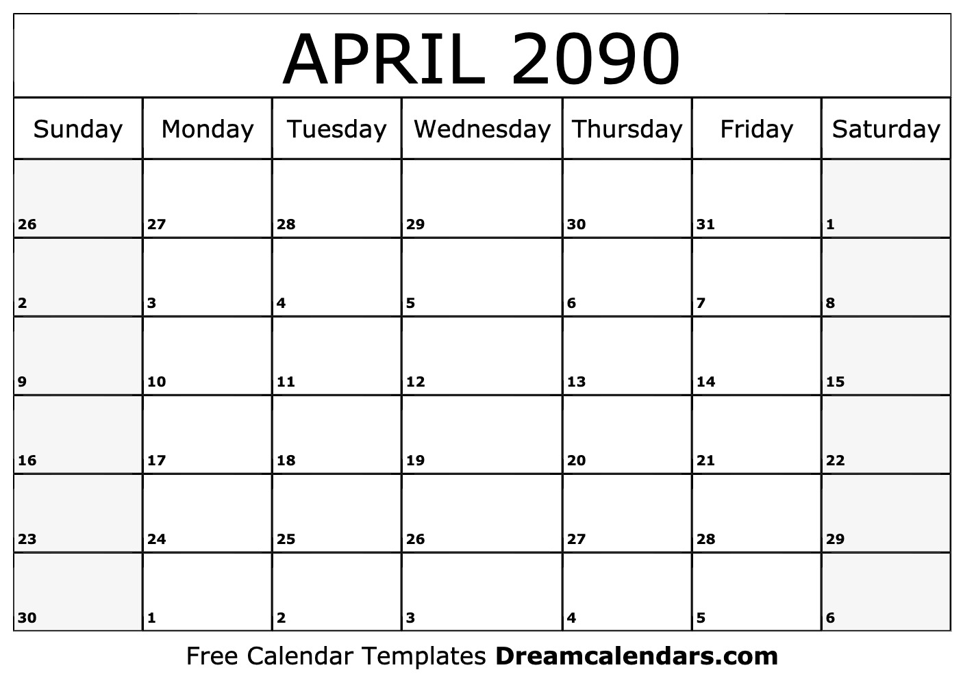 APRIL 1996 CALENDAR OF THE MONTH: FREE PRINTABLE APRIL CALENDAR OF THE YEAR  - AGENDA