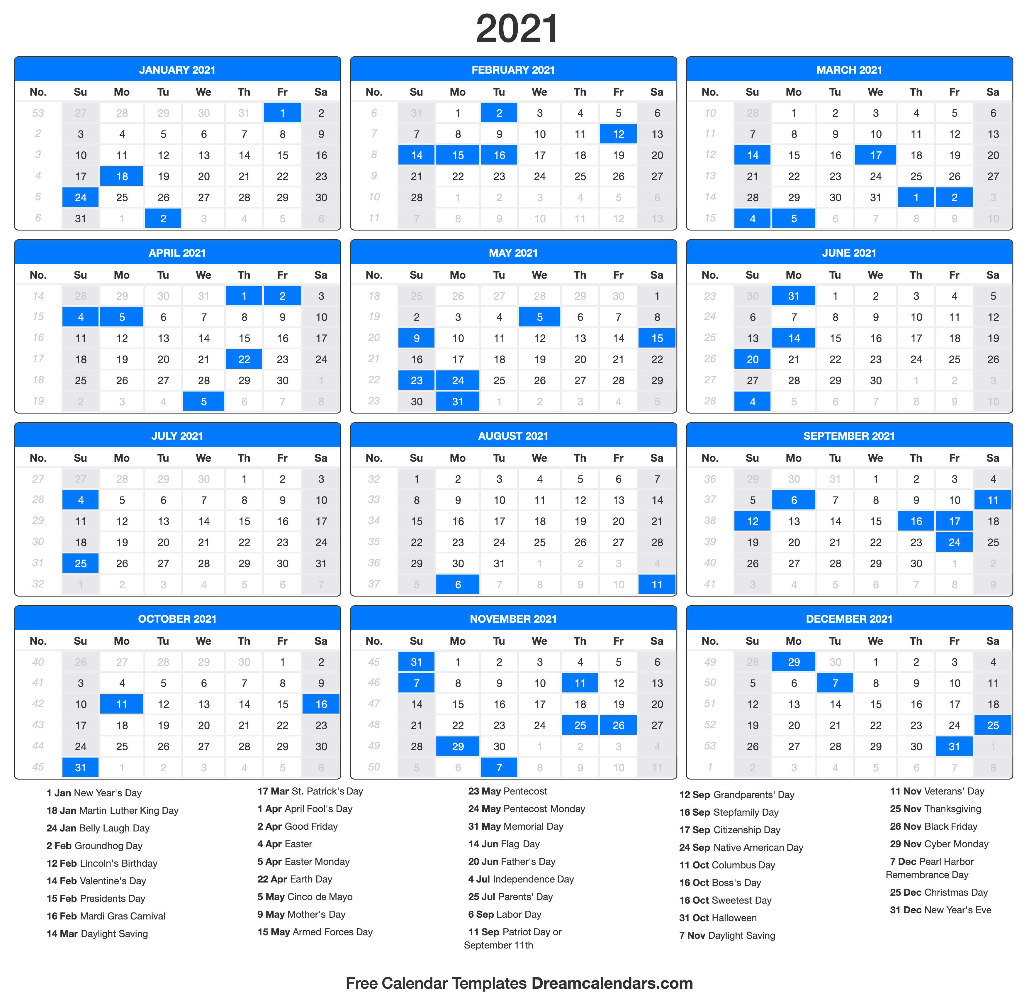 Labor Day 2021 Calendar | Printable March